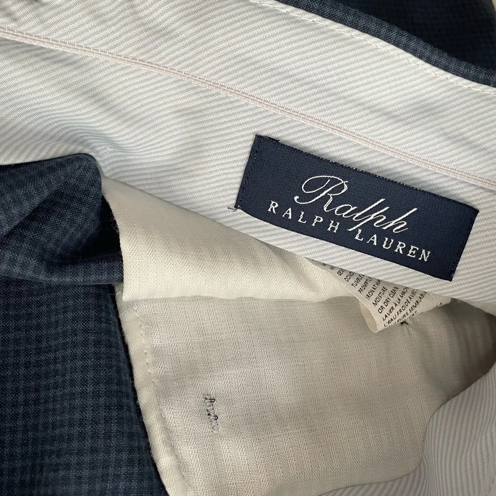 Ralph Lauren Navy Trousers / Slacks / Dress Pants - Stay-tucked Lining - 34x30 - Picture 4 of 5